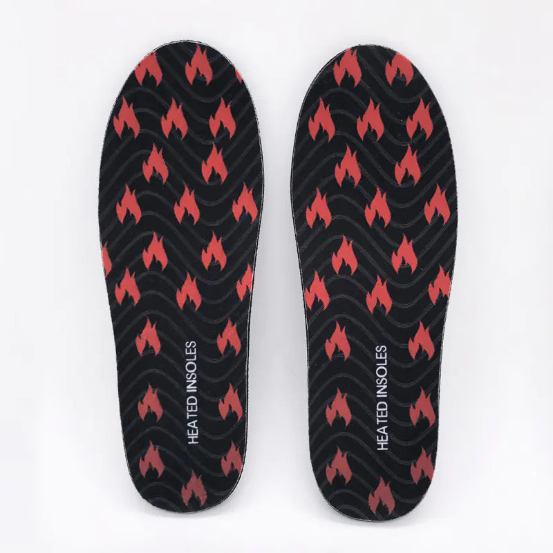 USB Heated Insoles with LED Remote Temperature Control